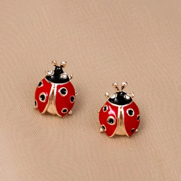 Jewelry - NWT Ladybug Earrings
